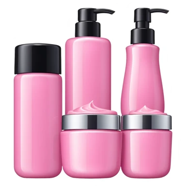 Pink skincare sticker