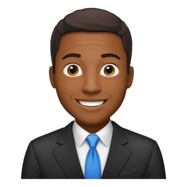 Public Speaker black man  sticker