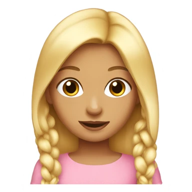 Girly girl emoji  sticker
