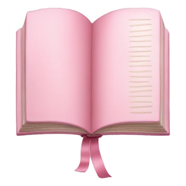 pastel pink book sticker