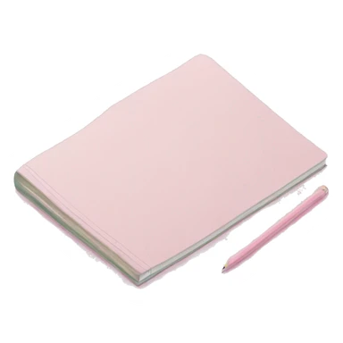 pastel pink notebook sticker