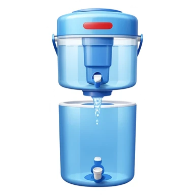 water cooler with blue jug sticker