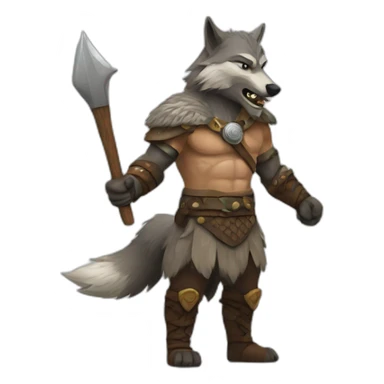 Viking wolf sticker