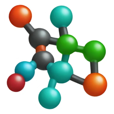Chemistry molecule sticker