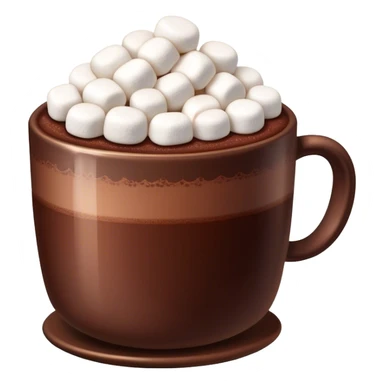 cocoa with tiny marshmallows sticker
