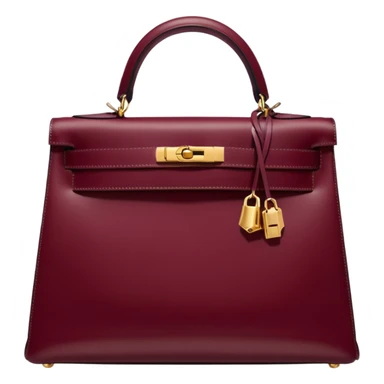 hermes kelly burgundy color bag  sticker