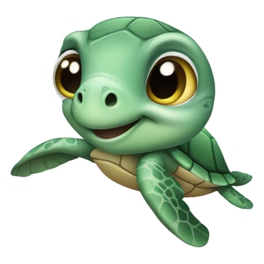 Baby sea turtle sticker