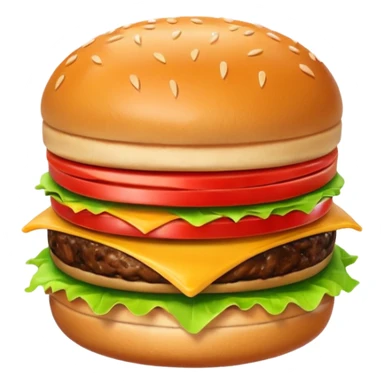 small burger sticker