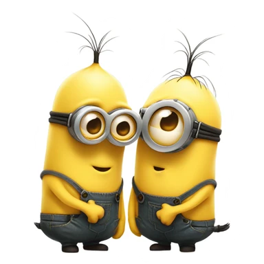 two minions gay kissing in the matrix sticker