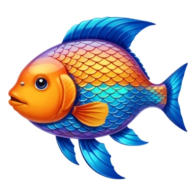poisson qui pêche sticker