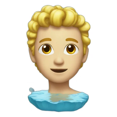 watery mirror sticker