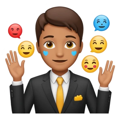 sales worker 30 faces of emojis sticker