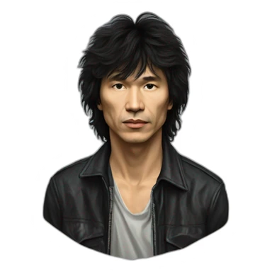 generate a text describing-the life and work of viktor tsoi, the legendary rock musician and leader of the band "kino" sticker