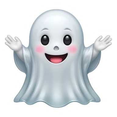 kawaii ghost sticker