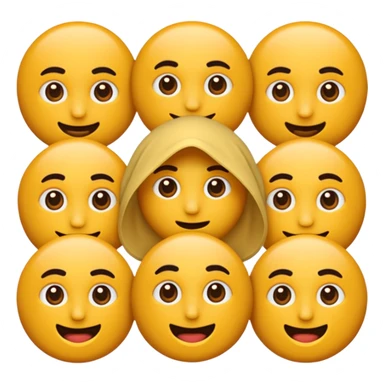 cübbe giyen takkeli skallı bir insan emojisi sticker