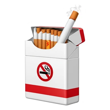 WITH A WHOLE PACK OF CIGARETTES
 sticker