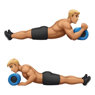 buff guy lying down on foam-oller sticker