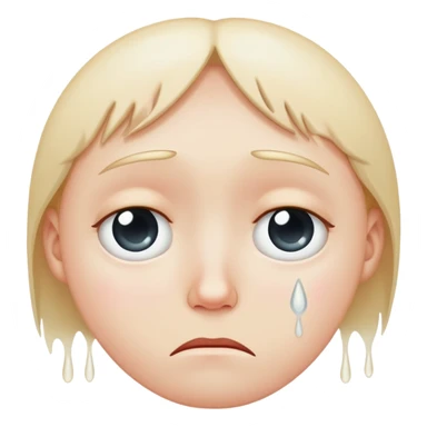 sad face with tear sticker