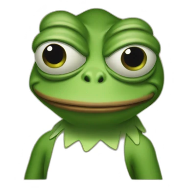 Pepe the frog judging you sticker