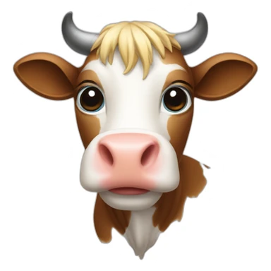 Chat sur vache sticker
