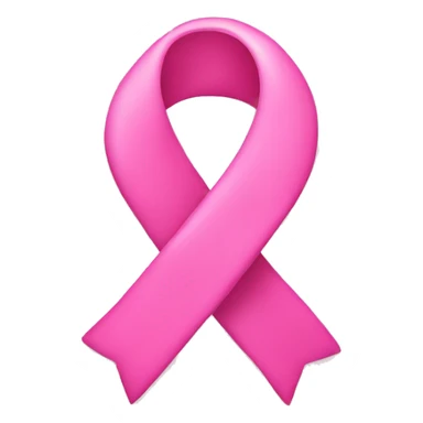 Pink ribbon with hearts sticker