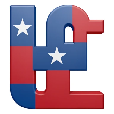 "ATX" Block letters with the Texas State Flag wrapped inside the letter Block space sticker