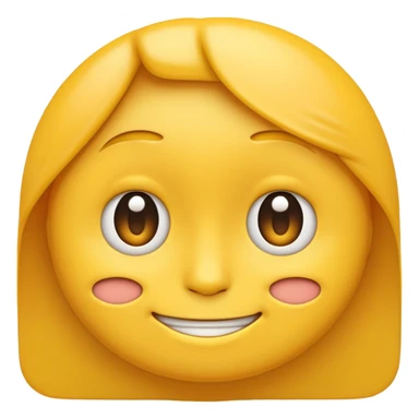 awkward forced Half smile smirk yellow circle face emoji sticker