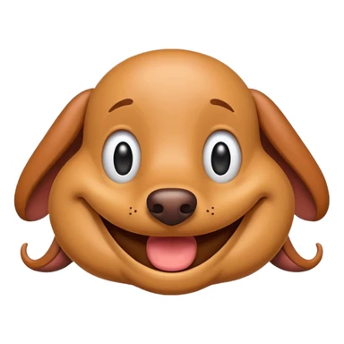 Weiner emoji silly  sticker