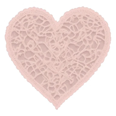 Pale pink lace heartbreak  sticker