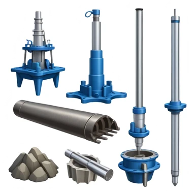 Specialized marine geology tools including sediment corers, rock dredges, and bottom samplers sticker