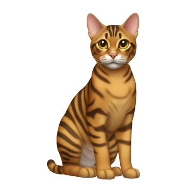 Toyger Cat Breed Full Body sticker