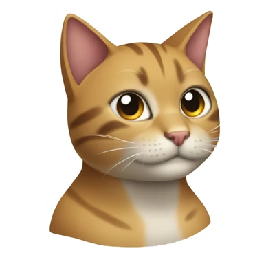Gato con cara dtiburon sticker