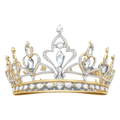 royal dainty jeweled british diamond tiara only no background sticker