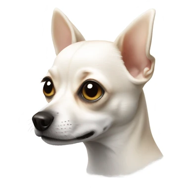 white realistic chihua sticker