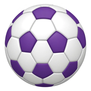 bola de futebol branco e roxa sticker