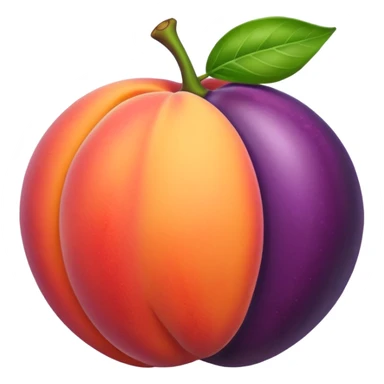 Peach with eggplant in it sticker