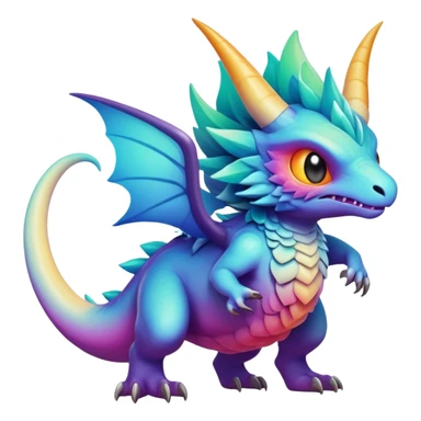 Epic legendary complex detailed gradients aesthetic-scenery-Fakémon-creature sticker