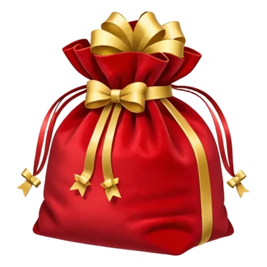 red christmas bag  sticker