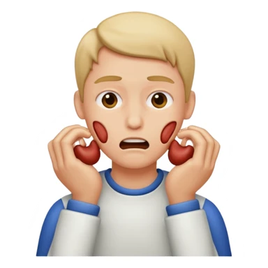 person choking themself  sticker