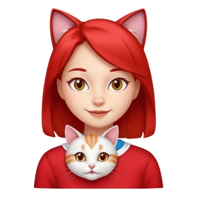 girl with cat eyes on her chest is the cutest person monster red and white in my opinion and she has a lot to do  sticker