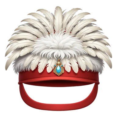 austrian feather hat sticker
