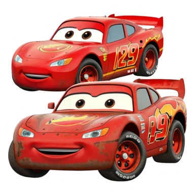 lightning mcqueen old sticker