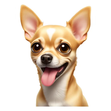 Chihuahua dog sticking out tongue sticker