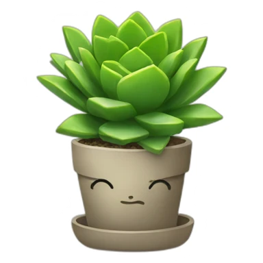 Succulents in the office sticker