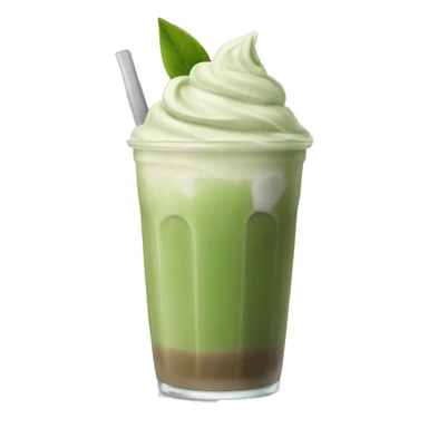 iced matcha latte without whipped cream  sticker