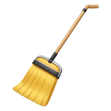 create a broom emoji sweeping dust sticker