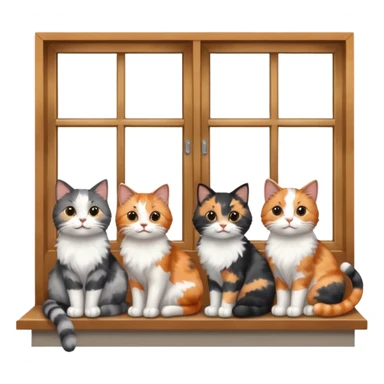 Cats on Windowsills sticker