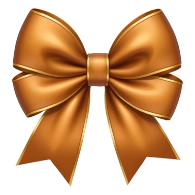 Crie um emoji de laço marrom sticker