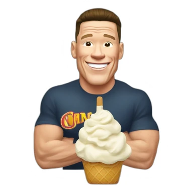 john cena ice cream chinese sticker