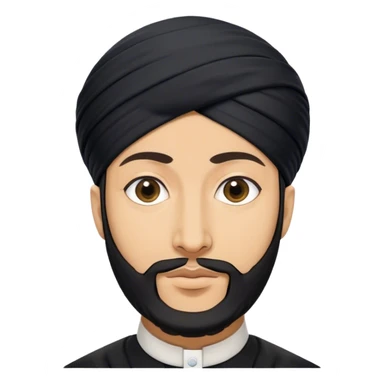 shia muslim scholar with black turban sticker